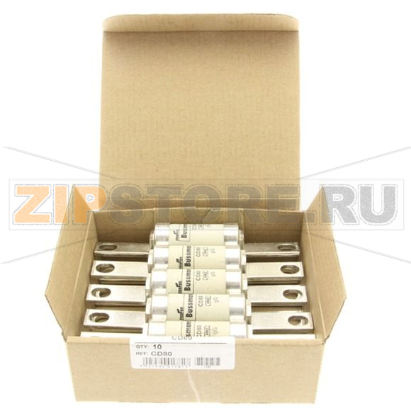 Предохранитель, 80 A, AC 500 В, 80 кА, BS88/B1, 21x126 мм, gL/gG, BS Eaton 80AMP 500V AC INDUSTRI 