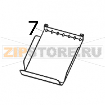 Cutter tray TSC ML340P Cutter tray TSC ML340PЗапчасть на деталировке под номером: 7