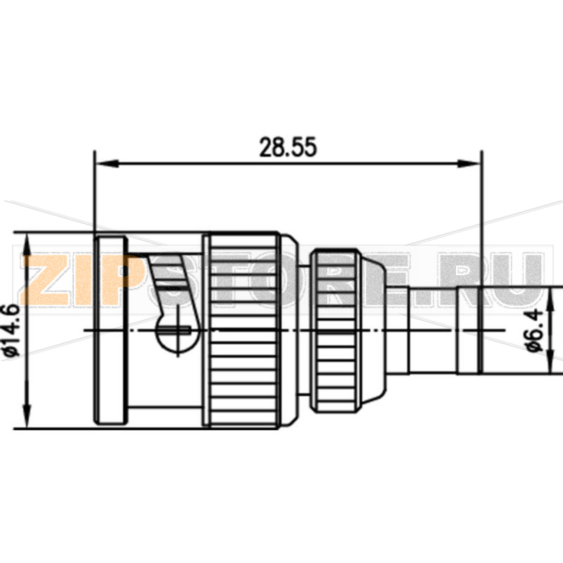 Разъем коаксиальный, гнездо SMB, штекер BNC, 1 шт Telegärtner J01008F0030 