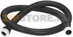FLEX HOSE 1800 mm WITH CLIP BLACK 