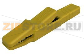 Зажим 9.5 мм, 25 A, тип: крокодил, желтый Hirschmann AK 2 S YELLOW 