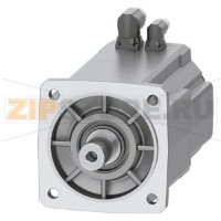 SIMOTICS S-1FK2 HI Серводвигатель М0 = 18 Нм; PN = 2,5 кВт при нн = 1500 оборотов в минуту (380-480); Степень защиты IP65; Цилиндрический вал D32x58 мм; Абсолютный датчик 22-бит + 12-битный Многооборотные (кодер AM22DQC); С DRIVE-CLiQ штекер M17; размер р