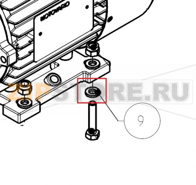 Rosetta 6x12 Zn UNI 6592 Imesa ES 10                            Rosetta 6x12 Zn UNI 6592 Imesa ES 10Запчасть на сборочном чертеже под номером: 9Название запчасти на итальянском языке: Rosetta 6x12 Zn UNI 6592 Imesa ES 10