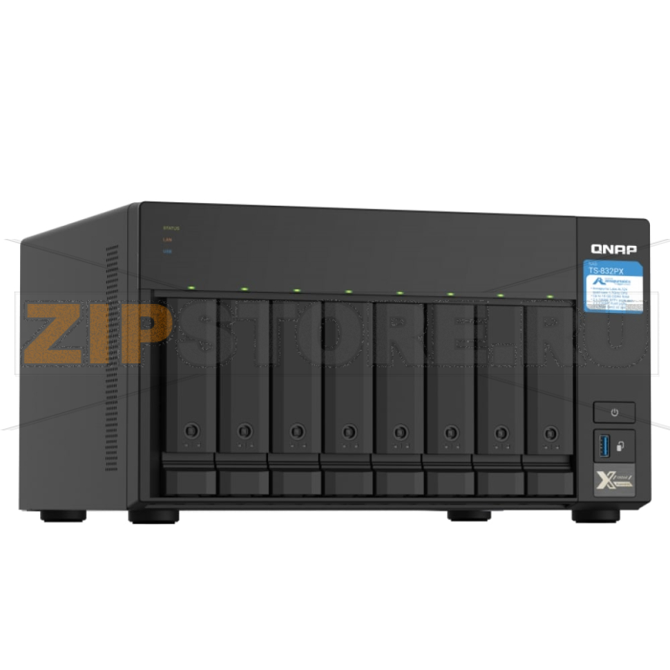 Накопитель сетевой QNAP TS-832PX 