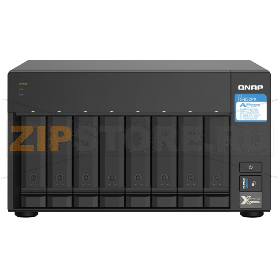 Накопитель сетевой QNAP TS-832PX 