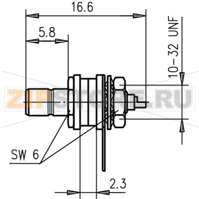 Разъем SMB, 50 Ом, 1 шт Telegärtner J01160A0271 