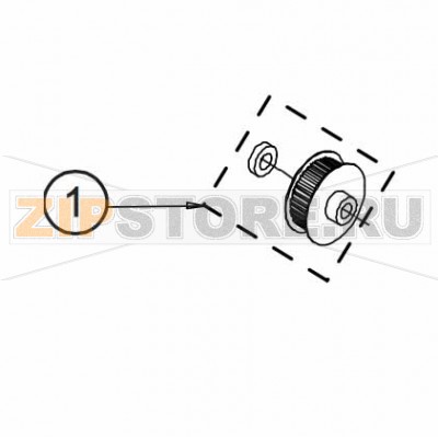 Шкив зубчатого вала в сборе Datamax W-6308 Шкив зубчатого вала Datamax W-6308Запчасть на сборочном чертеже под номером: 1Количество запчастей в комплекте: 1Название запчасти Datamax на английском языке: Kit, Pulley Timing Platen