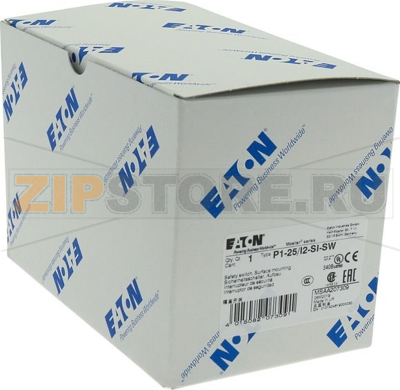 Выключатель предохранительный, P1, 25 A, 3-полюсн Eaton P1-25/I2-SI-SW 