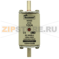 Предохранитель, 100 A, AC 500 В, 120 кА, NH00, gL/gG, IEC Eaton FUSE NH 00 gG 100A 500V D.I.