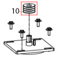 Small triangular belt pulley Hurakan HKN-20SN