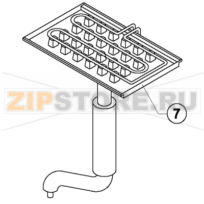 Evaporator 33 g. (big) Brema CB 640 Evaporator 33 g. (big) Brema CB 640Запчасть на деталировке под номером: 7Название запчасти Brema на английском языке: Evaporator 33 g. (big) CB 640.