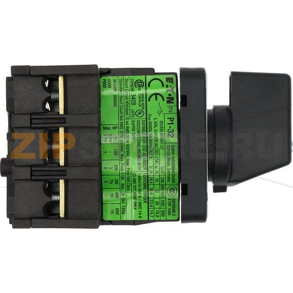 Переключатель вкл/выкл, P1, 32 A, 3-полюсн Eaton P1-32/E 