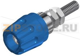 Разъем 4 мм, 16 А, 30 В, синий Hirschmann PK 10 A BLUE 