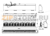 Hyperline PP2-19-24-8P8C-C6A-SH-110D Патч-панель 19'', 1U, 24 порта RJ-45 полн. экран., категория 6A, Dual IDC