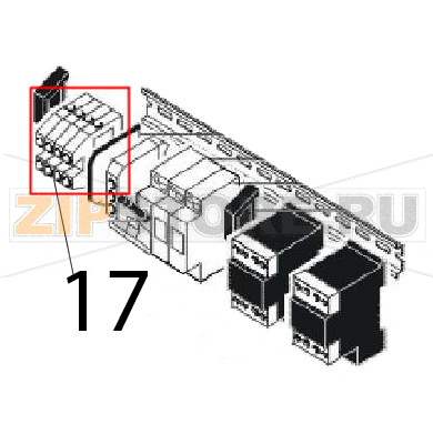 Live terminal Angelo Po FM1221E1 Live terminal Angelo Po FM1221E1Запчасть на деталировке под номером: 17