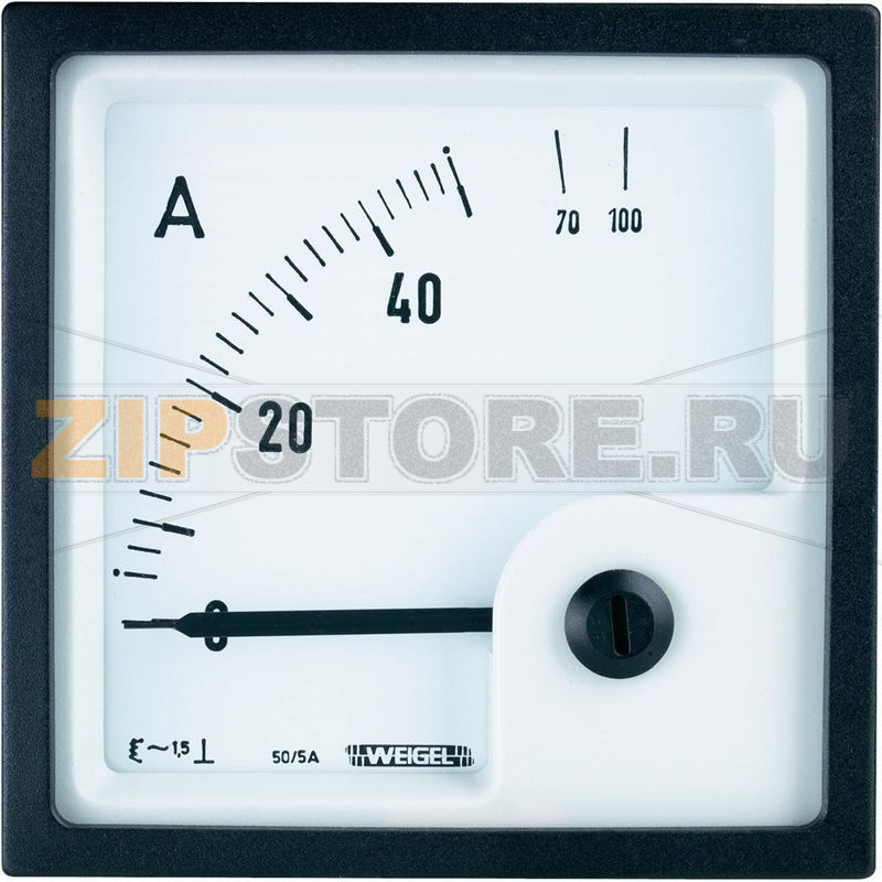 Амперметр стрелочный 1000 А/AC (5 А), 96х96 мм, 1 шт Weigel EQ96K 