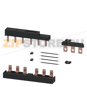 Электромонтажный комплект для пружинного зажима Электрическая часть для пускателя &amp;#171;звезда-треугольник&amp;#187; Типоразмер S3, S3, S3 Siemens 3RA2943-2BB2 