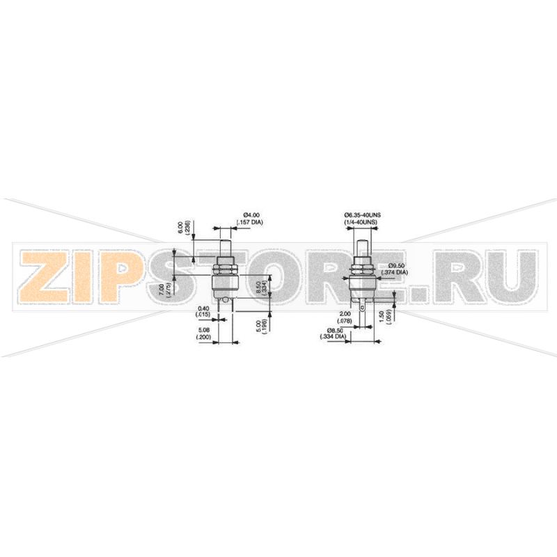 Кнопка 30 В/DC, 0.1 А, 1 x выкл/вкл, без фиксации, 1 шт APEM 9633NCDB 