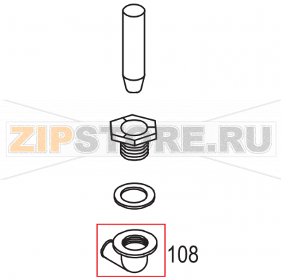Piletta scarico g3/4 Aristarco AC26 Piletta scarico g3/4 Aristarco AC26Запчасть на деталировке под номером: 108Название запчасти Aristarco на итальянском языке: Piletta scarico g3/4 AC26.