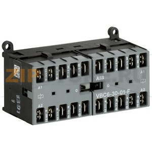 Миниконтактор реверсивный VВC6-30-01-F, 9 A, 400 В, AC3, катушка: 230 В/DС ABB GJL1213903R0015 