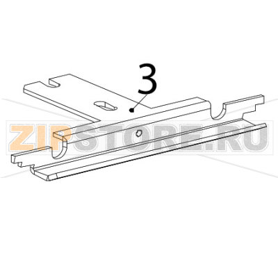 Guide green Zebra TTP-2030 Guide green Zebra TTP-2030Запчасть на деталировке под номером: 3