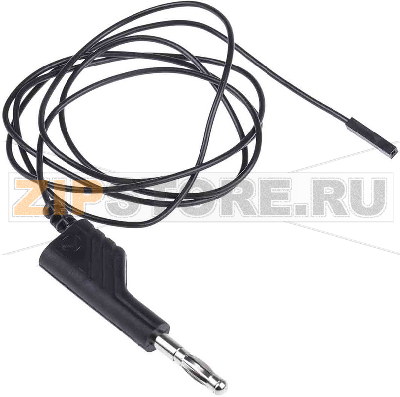 Провод испытательный 1 м, 3 A, 60 В/DC, черный Hirschmann 934160100 