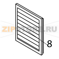 Frame with grid &amp; filter Brema GB 1540 Frame with grid &amp; filter Brema GB 1540Запчасть на деталировке под номером: 8Название запчасти Brema на английском языке: Frame with grid &amp; filter GB 1540.