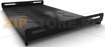 Hyperline TSH3L-300-RAL9004 Полка стационарная, глубина 300 мм, с боковым креплением, нагрузка до 20 кг, для шкафов серии TTB, TTR, TTC2, TWB, TWM, TWFS, 485х300мм (ШхГ), цвет черный (RAL 9004) 