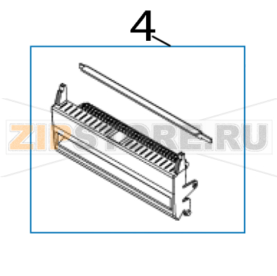 Отделитель этикеток TSC DA220 Модуль отделителя этикеток для принтера TSC DA220Запчасть на деталировке под номером: 4