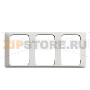 Рамка трехместная, белая ABB 2TKA000821G1 