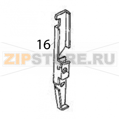 Ribbon lever Sato HR212 TT Ribbon lever Sato HR212 TTЗапчасть на деталировке под номером: 16Название запчасти на английском языке: Ribbon lever Sato HR212 TT.