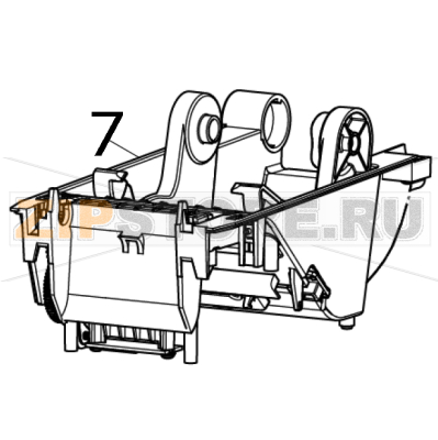 Print mechanism, 300 DPI Zebra ZD411 Direct Thermal Print mechanism, 300 DPI Zebra ZD411 Direct ThermalЗапчасть на деталировке под номером: 7