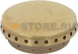 BURNER CAP PERFORATED BRASS POLISHED 