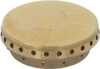 BURNER CAP PERFORATED BRASS POLISHED