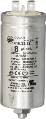 CAPACITOR 8 uF 