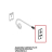 Magnetic support plate for door microsw. Unox XBC 605