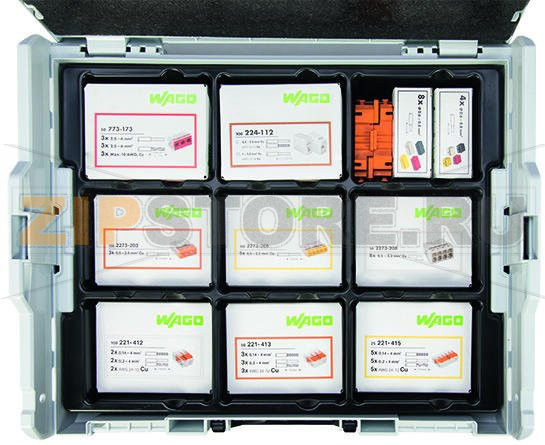 Комплект разветвительных соединителей; L-BOXX® 102; Серии 221, 2273, 773, 224, 243 Wago 887-913 