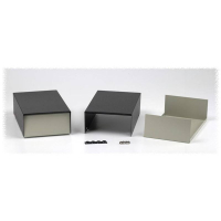 Корпус стальной 102x149x54 мм, серый, черный, 1 шт Hammond 1454D