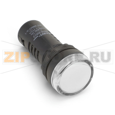 Лампа сигнальная 380 В, 22 мм, IP65, белая Chint ND16-22D/2C 