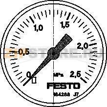 Манометр Festo MA-50-2,5-1/4-EN 