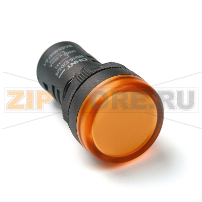 Лампа сигнальная 380 В, 22 мм, IP65, оранжевая Chint ND16-22DS/4C 