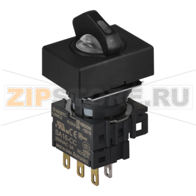 Переключатель селекторный, Ø отверстия: 16 мм Autonics S16SRT-L6WC12 
