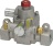 ГАЗОВЫЙ КЛАПАН TS11J Ø 1/4 ДЮЙМА FF