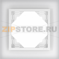 TECO Frame - 1 gang LOGUS, CRYSTAL / glass hardened, ice