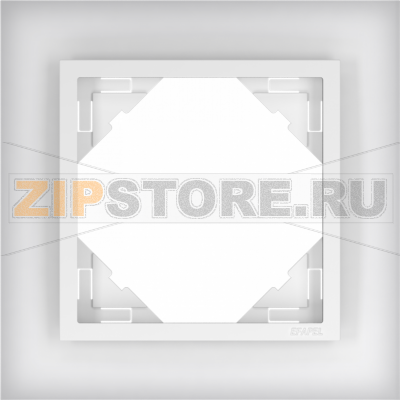 TECO Frame - 1 gang LOGUS, CRYSTAL / glass hardened, ice 