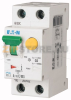 Выключатель автоматический дифференциальный 6/0,3А (AC, DC), 1+N Eaton PFL7-6/1N/C/03-A