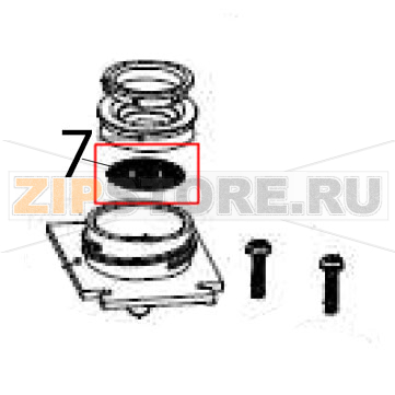 Water outlet filter Hurakan HKN-ME717 Water outlet filter Hurakan HKN-ME717Запчасть на деталировке под номером: 7