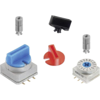 Ручка поворотная 10x10 мм, красная, 1 шт Würth Elektronik 714286050