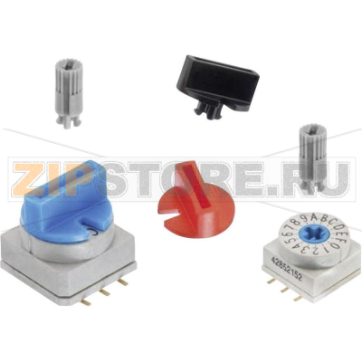 Ручка поворотная 10x10 мм, красная, 1 шт Würth Elektronik 714286050 