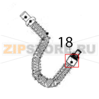 Brewing unit water pipe clamp cover Hurakan HKN-ME717